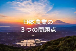 日本農業の課題と解決策 | 農家ができる未来に向けた対策とは？