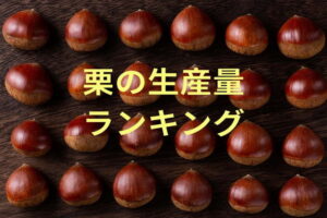 【2022最新】栗の生産量ランキング！日本一の産地に学ぶ農業活性化の工夫