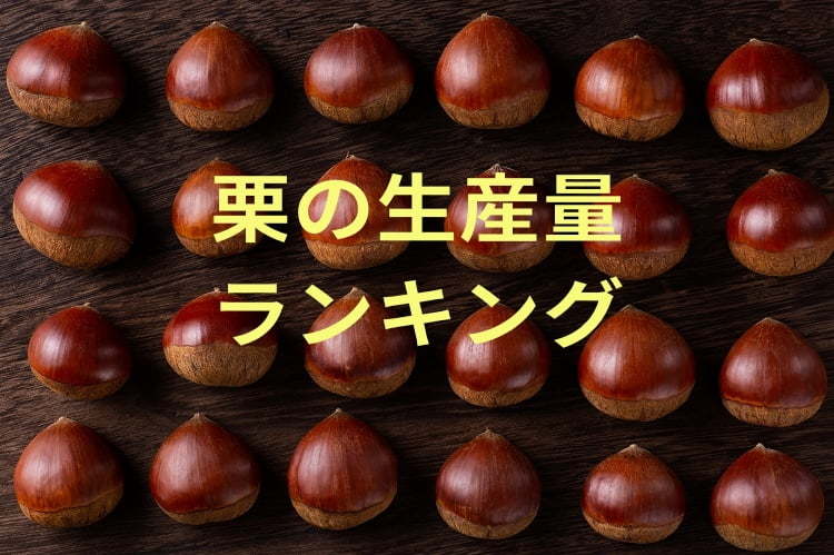 【2022最新】栗の生産量ランキング！日本一の産地に学ぶ農業活性化の工夫