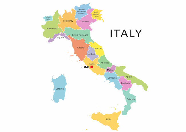 イタリア地図