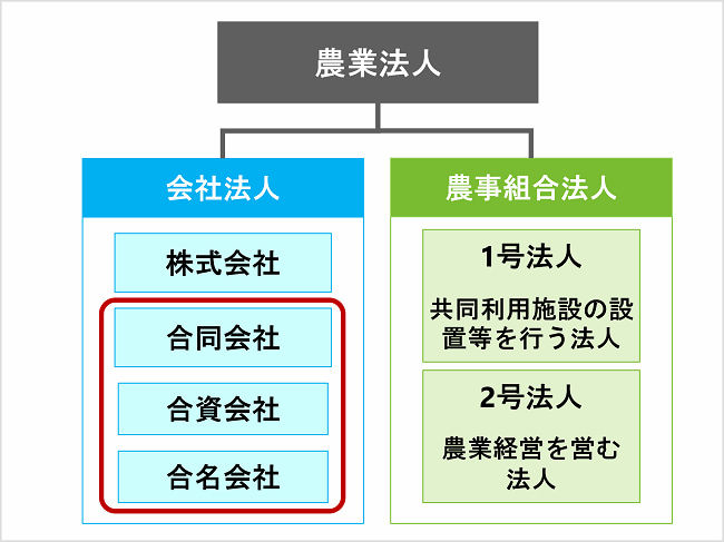 農業法人の法人形態「持分会社」