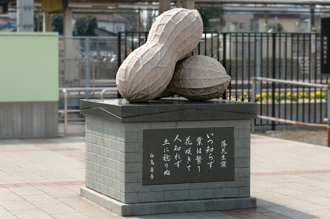 八街市の落花生碑