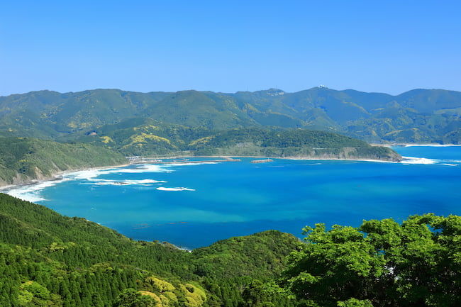 宮崎県 快晴の都井岬