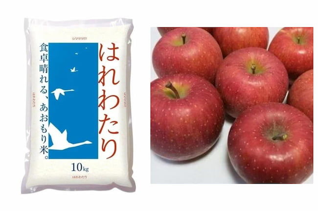 JA全農の産直通販JAタウン内の「JA青森ショップ」では、新品種「はれわたり」をりんご「サンふじ」とともに特集