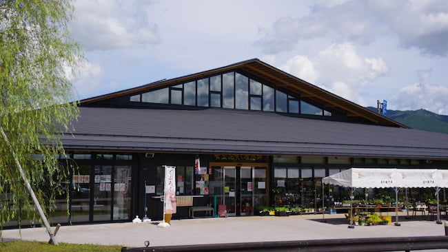 道の駅での野菜販売